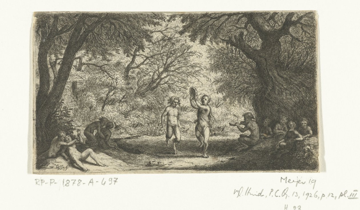 Bulizó szatírok és fanimfák alkotó: Willem Basse