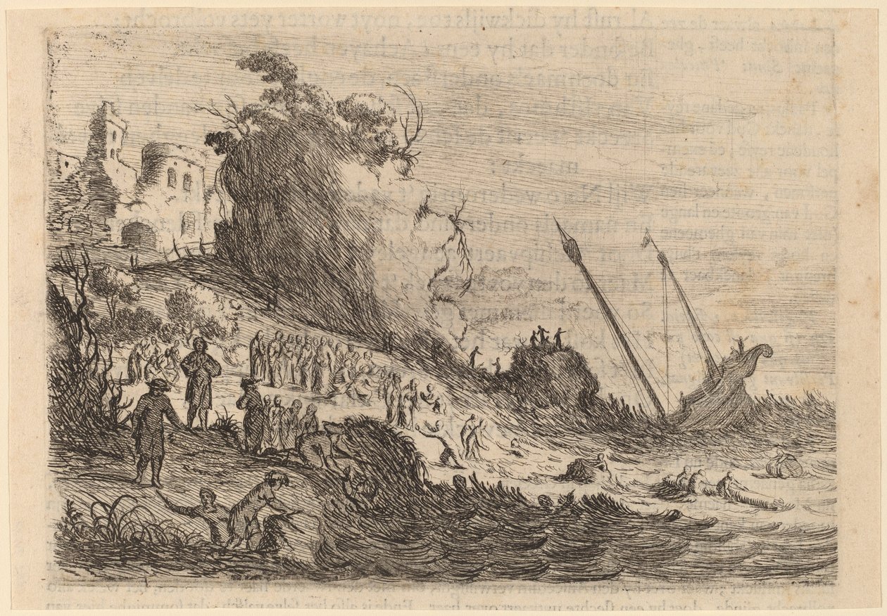 Szent Pál hajótörést szenvedett Málta szigetén alkotó: Willem Basse