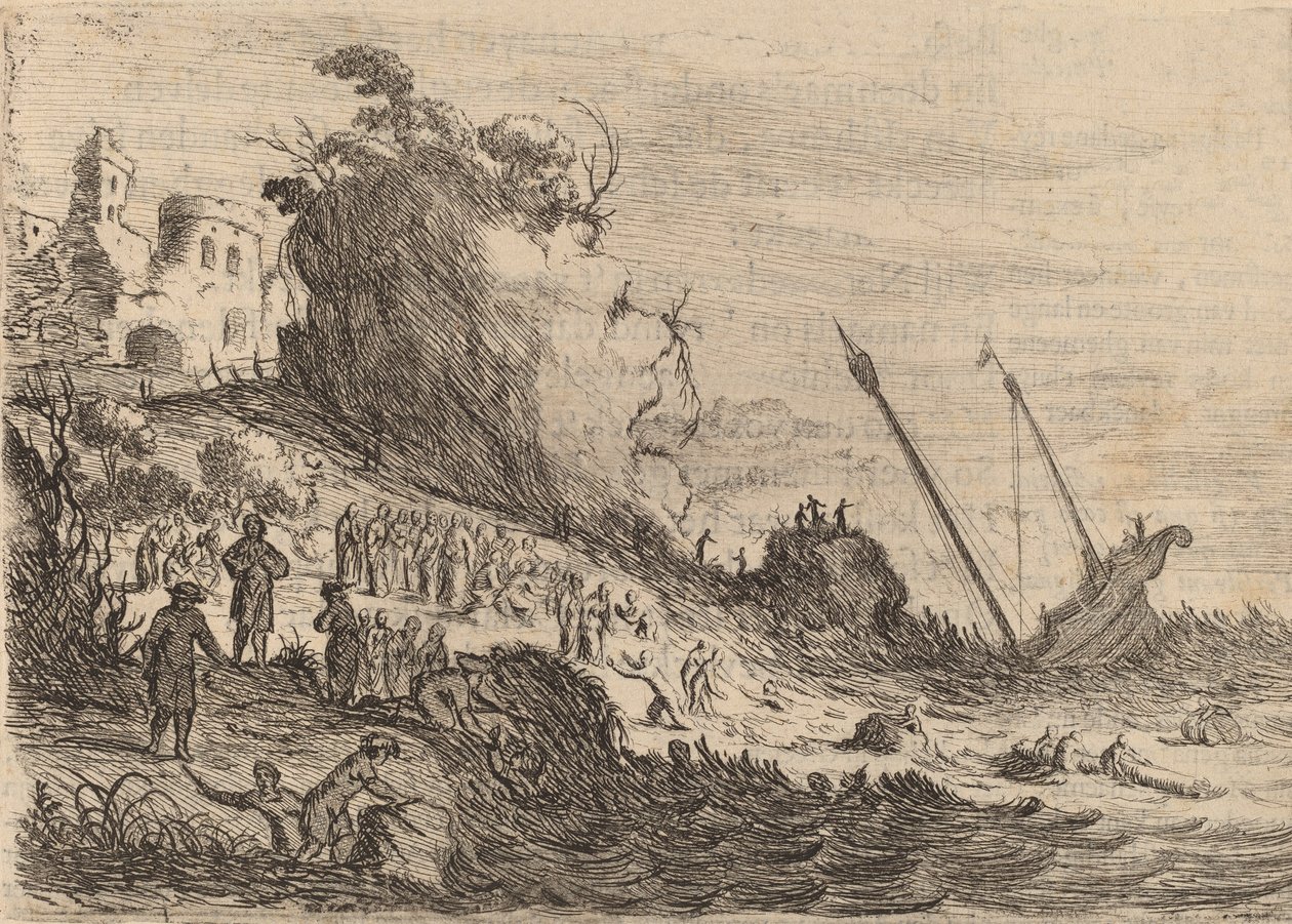 Szent Pál hajótörést szenvedett Málta szigetén, 1634. alkotó: Willem Basse