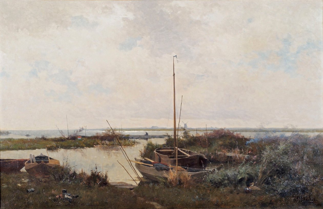 Folyói táj, 1882. alkotó: Willem Bastiaan Tholen