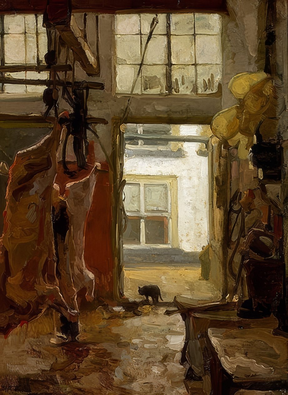 Vágóhíd. 1889 alkotó: Willem Bastiaan Tholen
