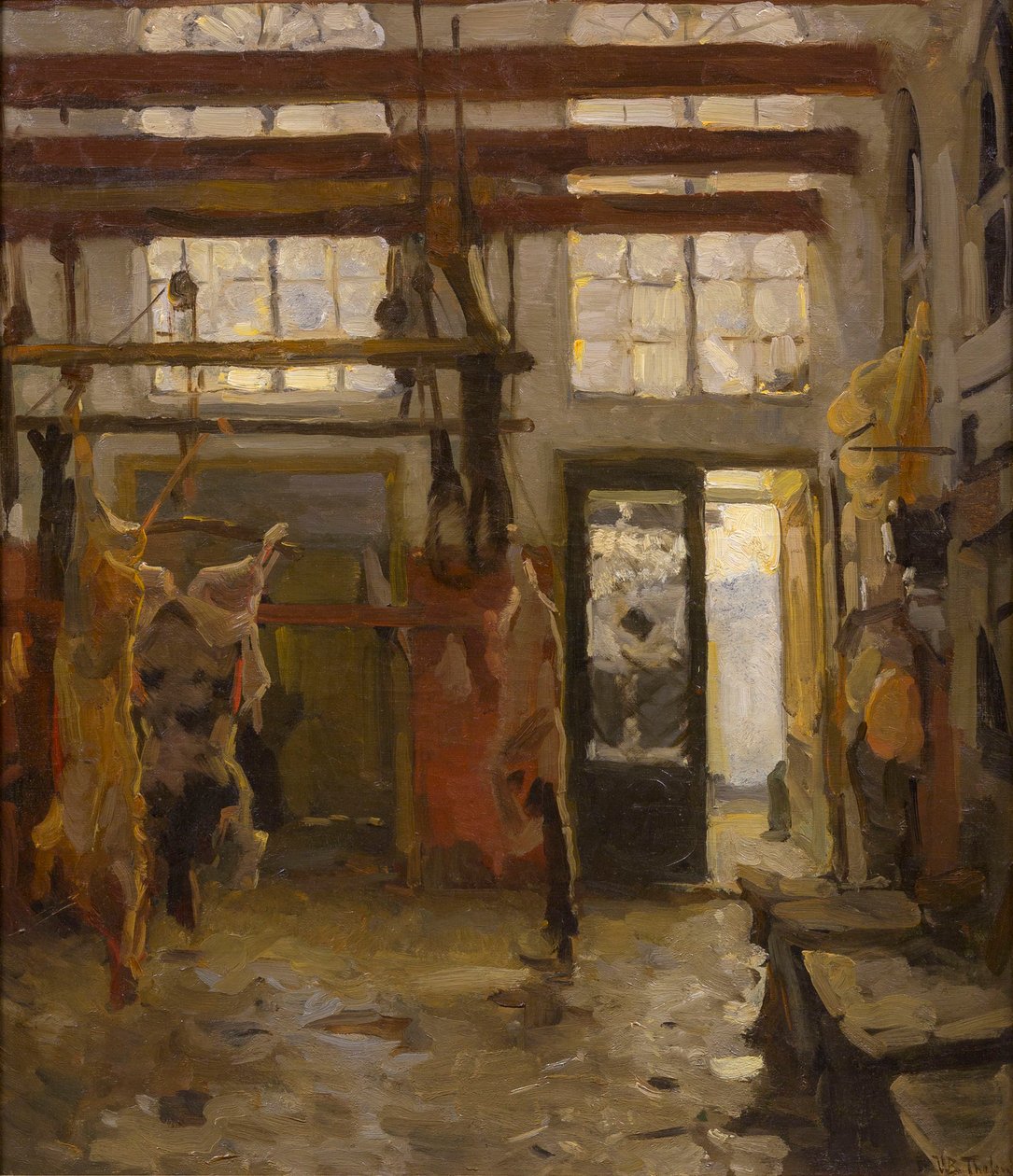 Vágóhíd, 1890. alkotó: Willem Bastiaan Tholen