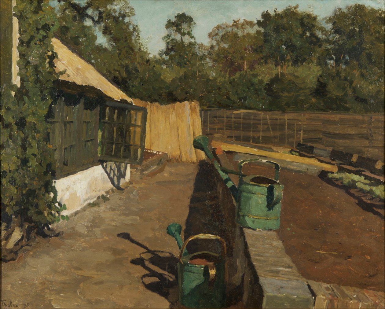 Zöldségeskert Ewijkshoeve-ben, 1895. alkotó: Willem Bastiaan Tholen