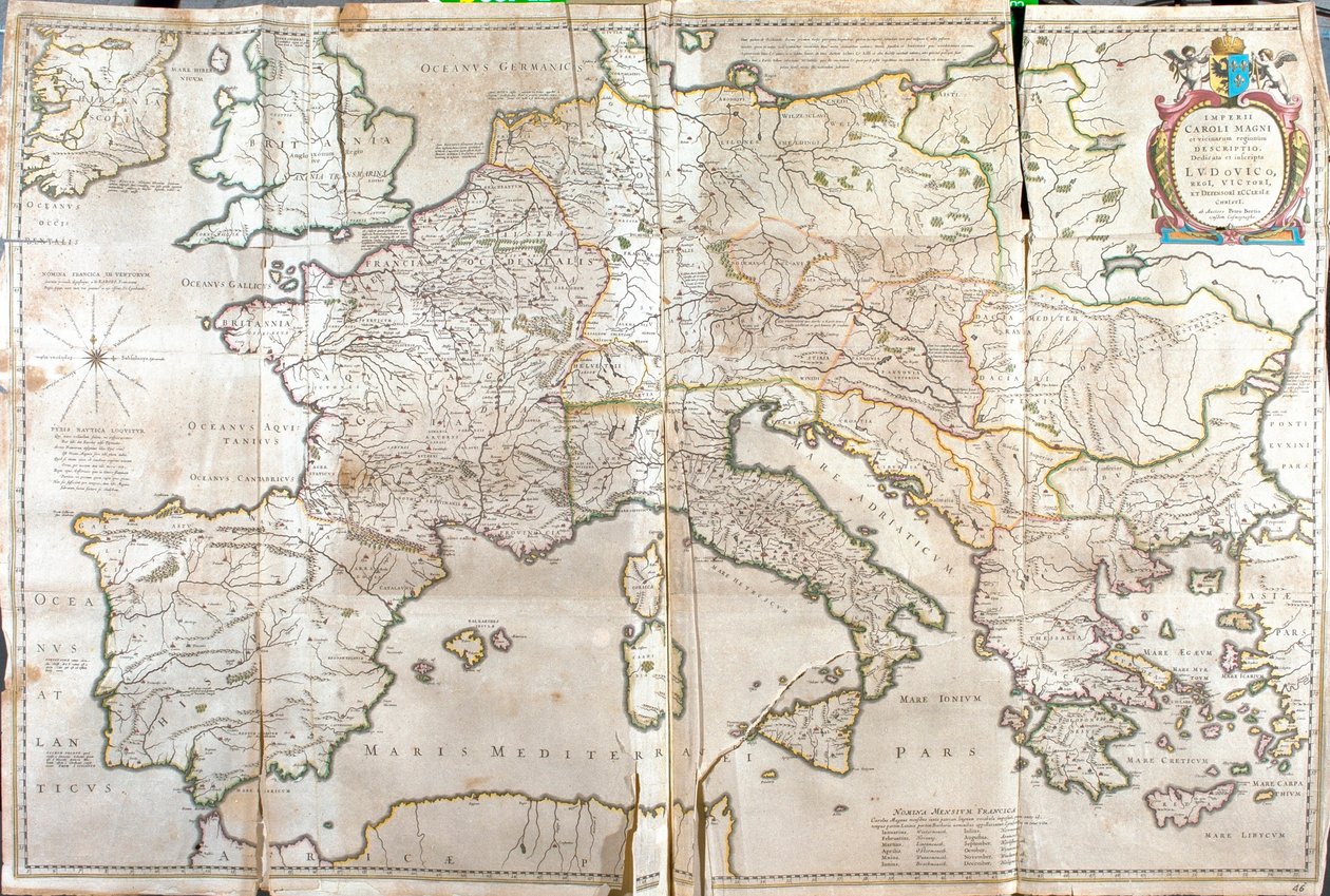Európa és Nyugat-Ázsia, Willem Blaeu: "Theatrum Orbis Terrarum, sive Atlas Novus", Amszterdam. alkotó: Willem Blaeu