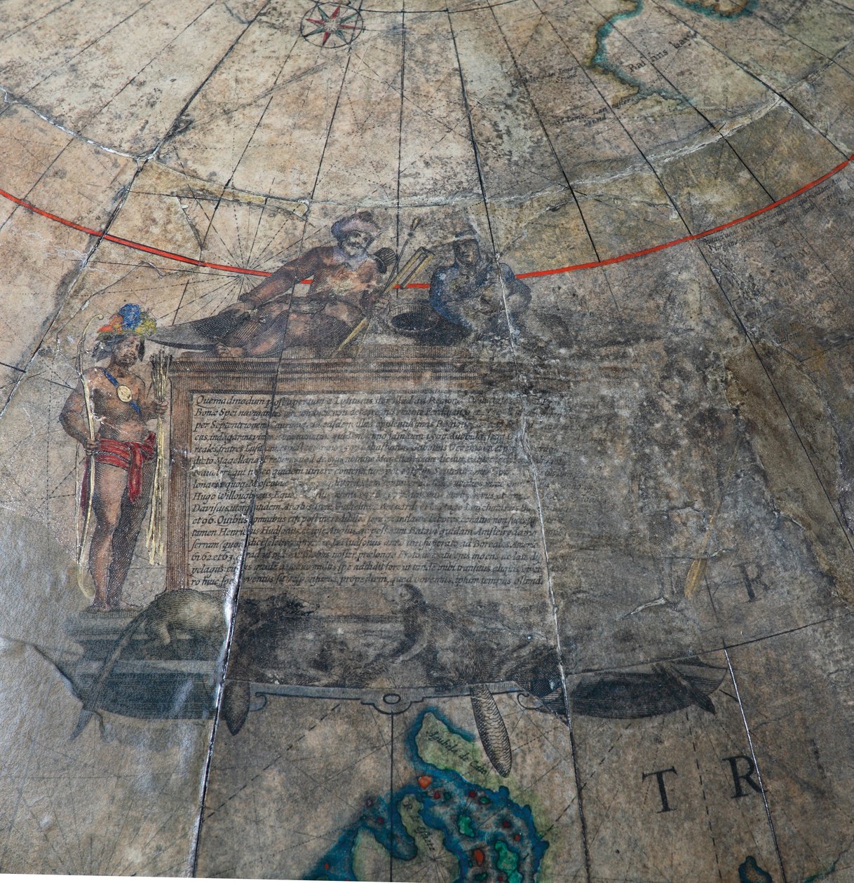 Nagy pár könyvtárgömb, a földi 1645/48, az égi 1630 után alkotó: Willem Blaeu