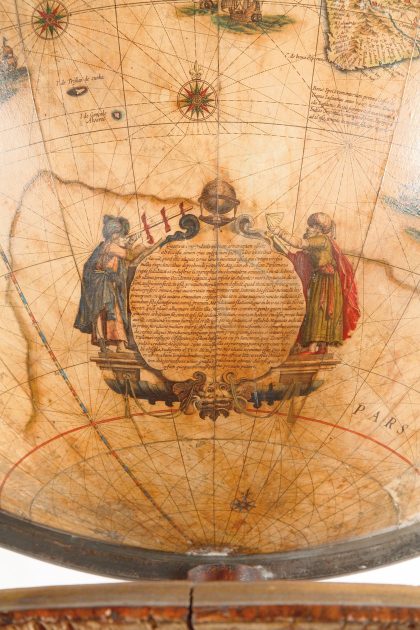 Nagy pár könyvtárgömb, a földi 1645/48, az égi 1630 után alkotó: Willem Blaeu