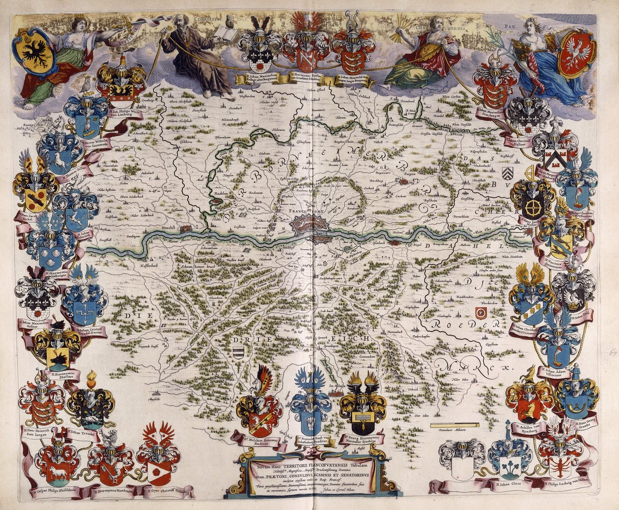 Németország térképe, 1644-1645 körül alkotó: Willem Blaeu