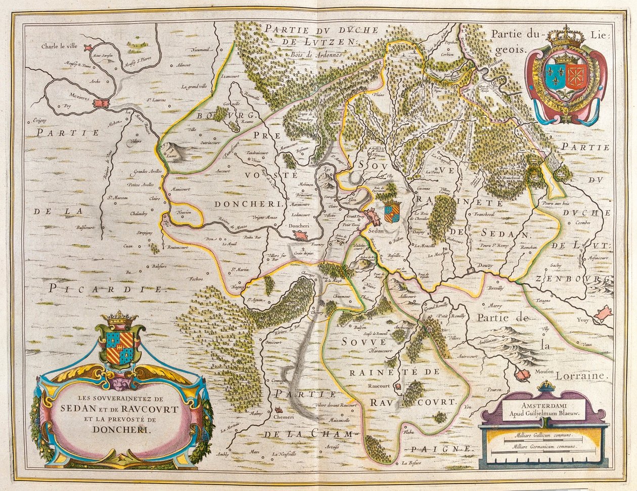 lorraine, a Willem Blaeu által készített "Theatrum Orbis Terrarum, sive Atlas Novus"-ban, Amszterdam, Amszterdam alkotó: Willem Blaeu