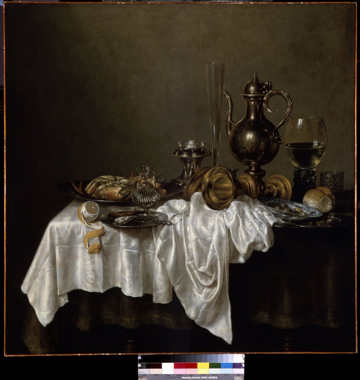 Reggeli homárral. (Reggeli homárral). Csendélet. Willem Claesz Heda (1594-1680) festménye alkotó: Willem Claesz. Heda