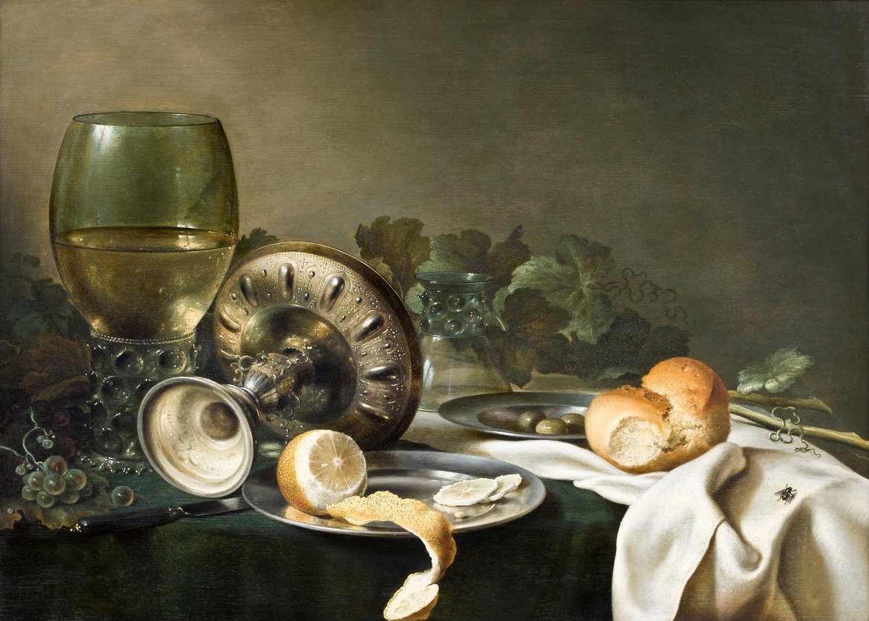 Csendélet, 1630 körül (olaj a panelen) alkotó: Willem Claesz. Heda