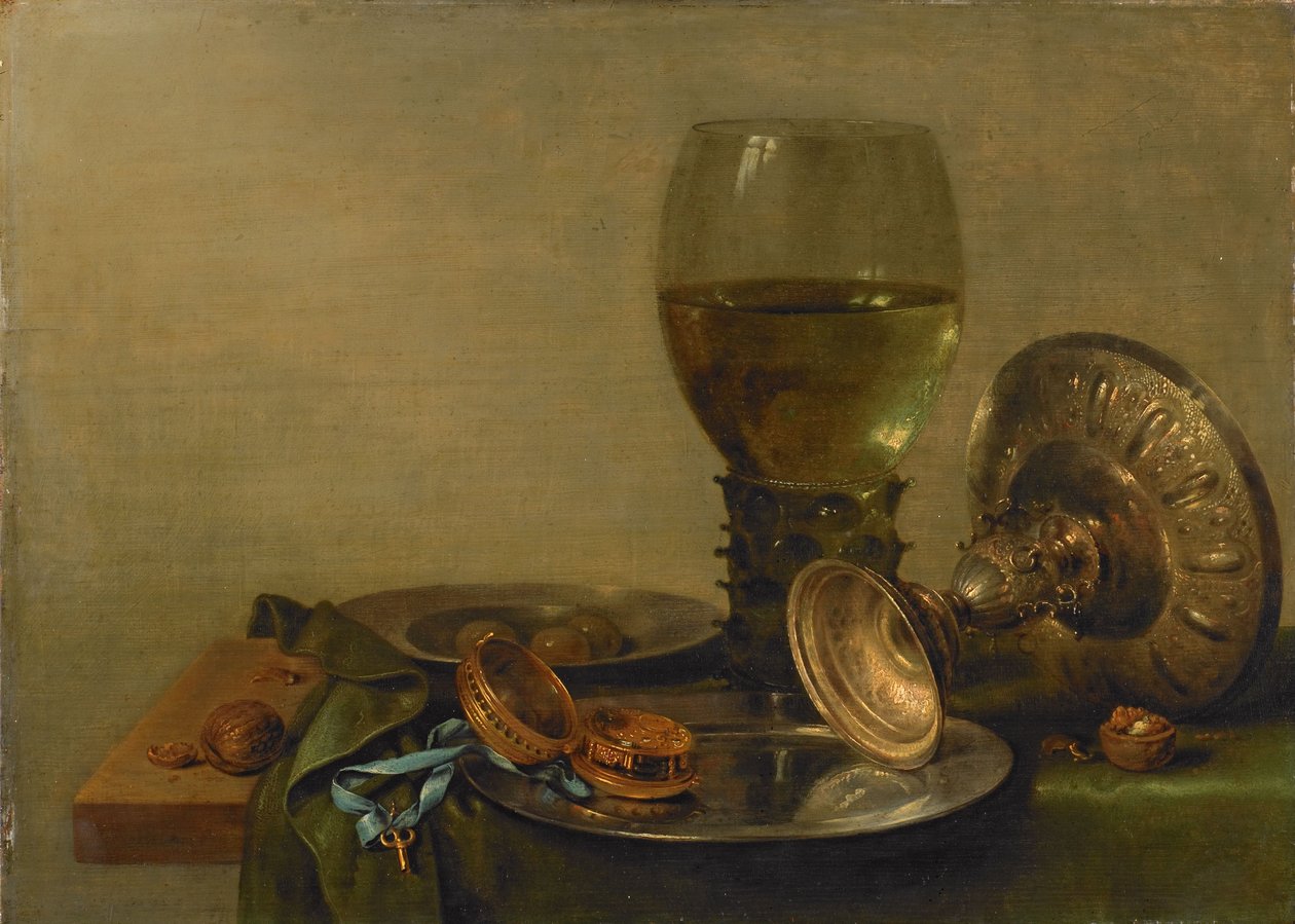 Csendélet egy ezüst Tazza alkotó: Willem Claesz. Heda