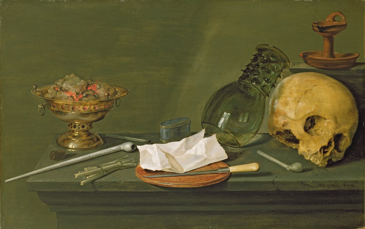 Vanitas, 1628 alkotó: Willem Claesz. Heda