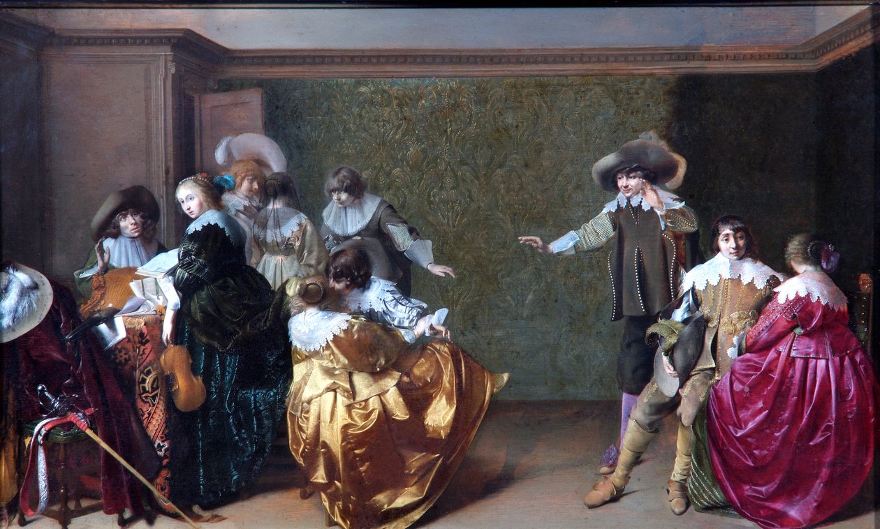 Musical Party, 1620-35 körül (olaj, tölgyfa tábla) alkotó: Willem Cornelisz Duyster