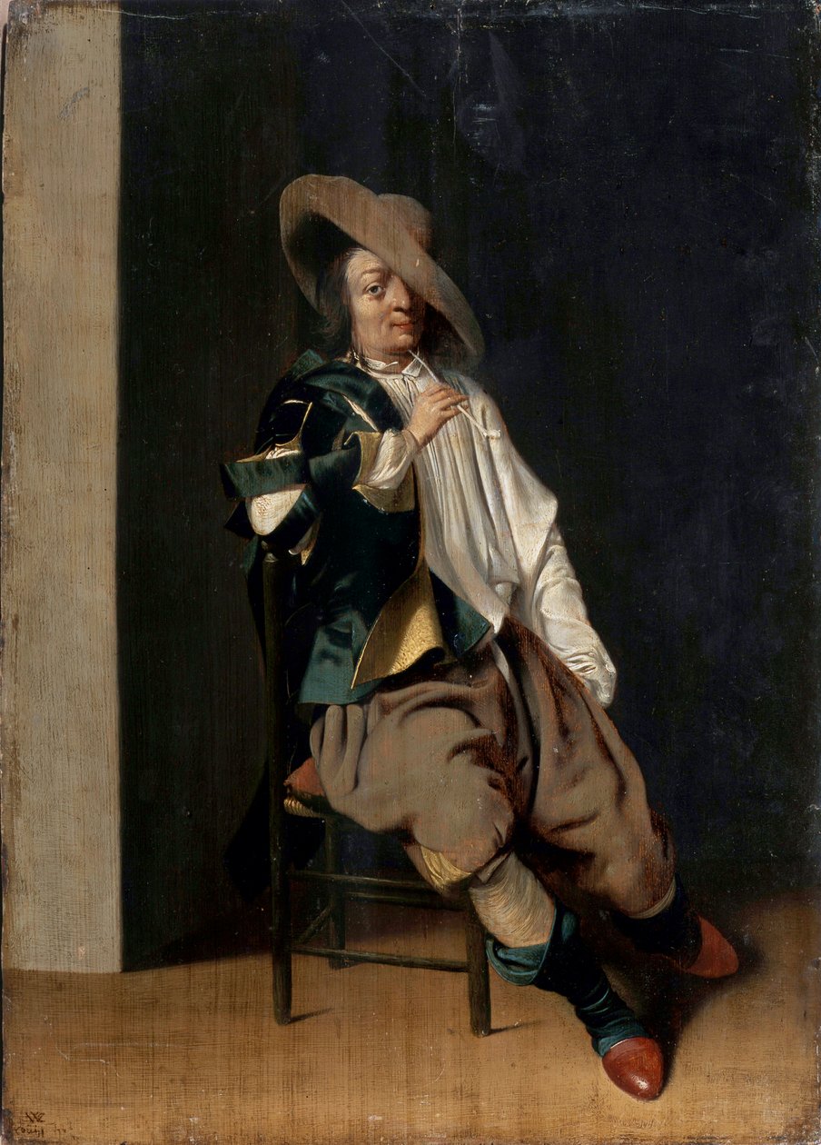 Egy dohányos, 17. század. alkotó: Willem Cornelisz Duyster