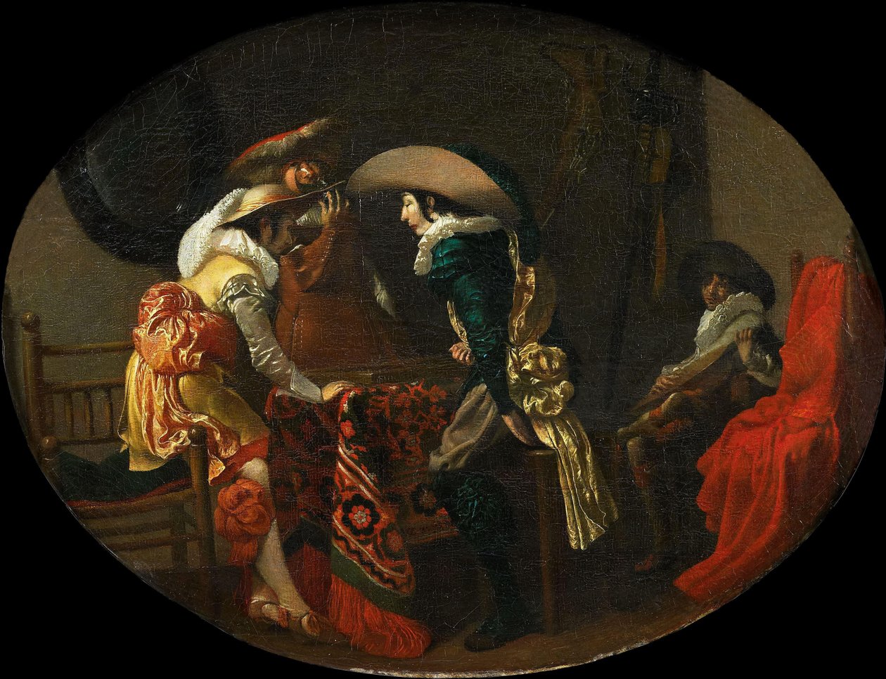 A Tric-trac játékosok alkotó: Willem Cornelisz Duyster