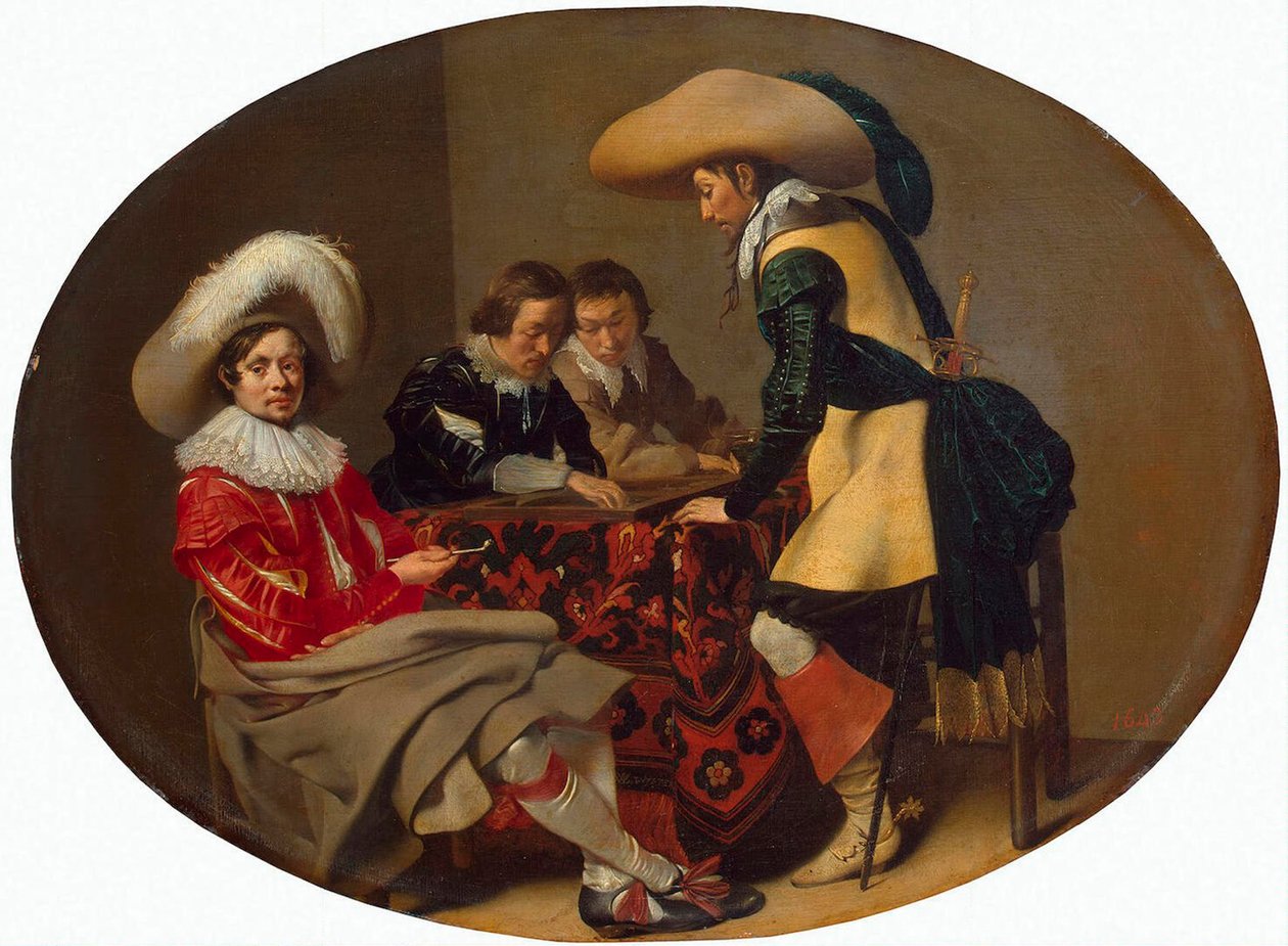 Tric-Trac Players, c1630. alkotó: Willem Cornelisz Duyster