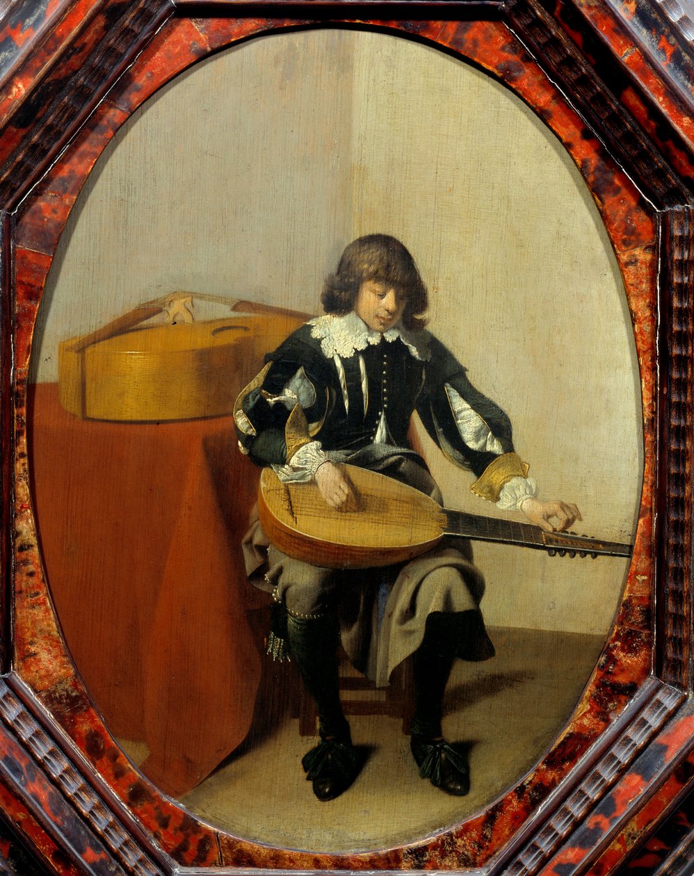 Fiatal zenész. Willem Cornelisz Duyster festménye (1600-1635) Ec. Hol. alkotó: Willem Cornelisz Duyster