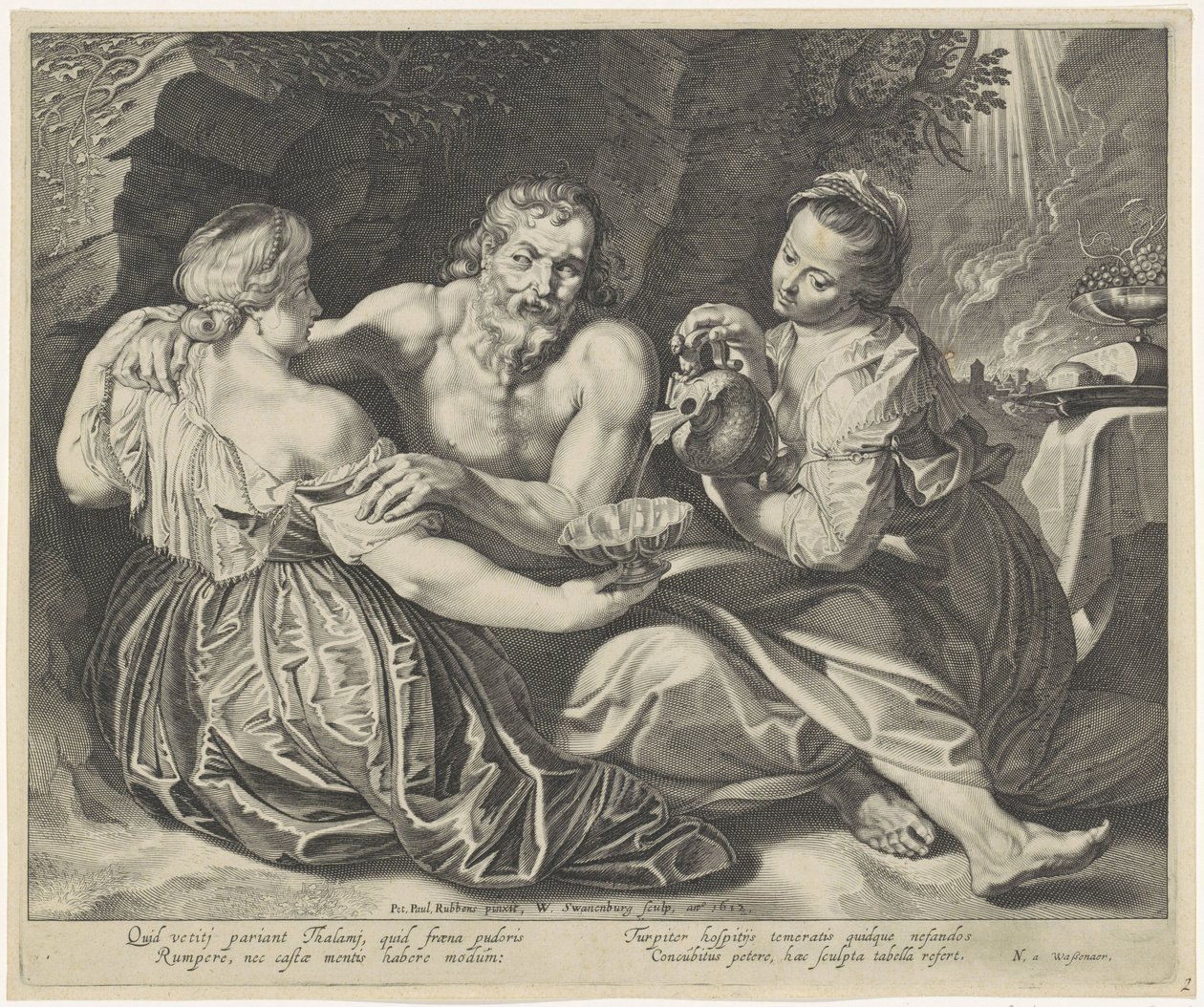 Sokat ittak a lányai alkotó: Willem Isaacsz. van Swanenburg