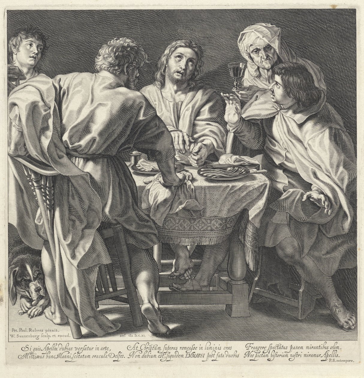 Étkezés Emmausban alkotó: Willem Isaacsz. van Swanenburg