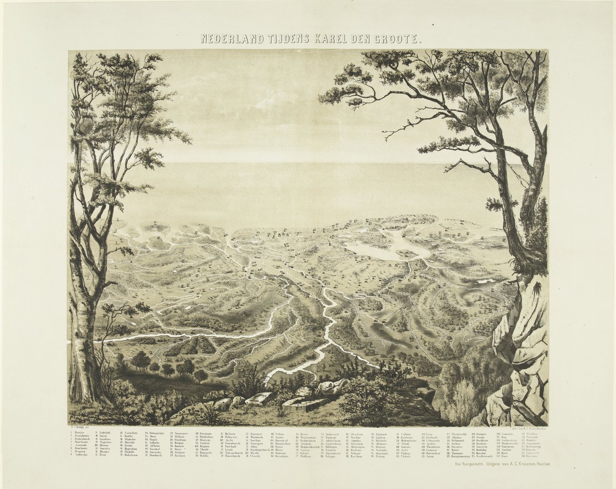 Hollandia Nagy Károly idejében Hollandia Nagy Károly idején (cím a tárgyon) alkotó: Willem Jacob Hofdijk