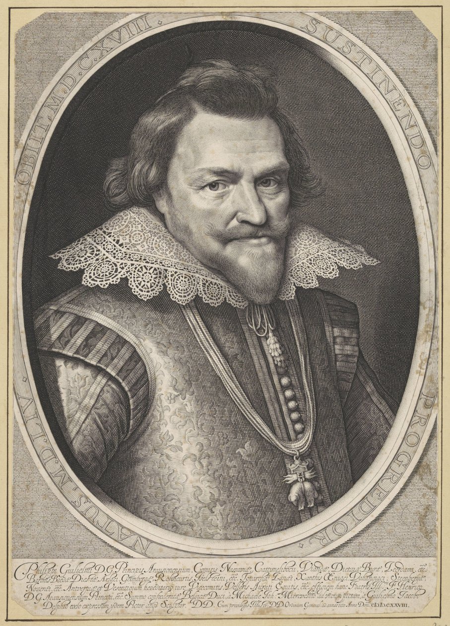 Philip Vilmos, Orange hercegének portréja alkotó: Willem Jacobsz Delff