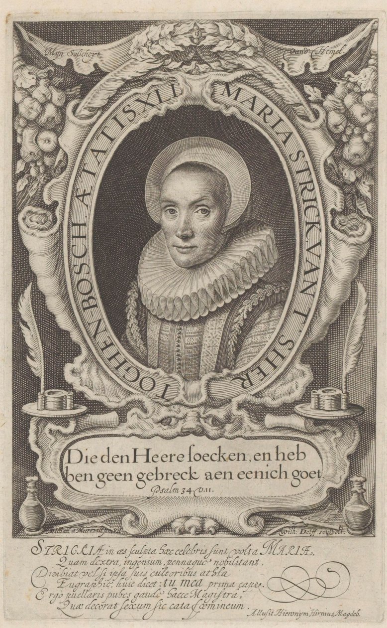 Maria Strick portréja 41 évesen Kincses gyakran példa és különféle írások bemutatása (...) (sorozat címe) alkotó: Willem Jacobsz Delff