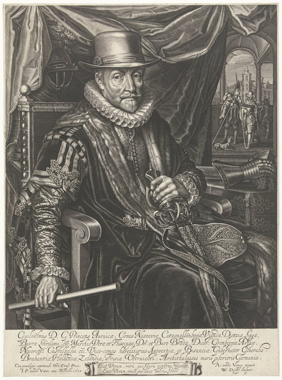 I. Vilmos, Orange hercegének portréja alkotó: Willem Jacobsz Delff