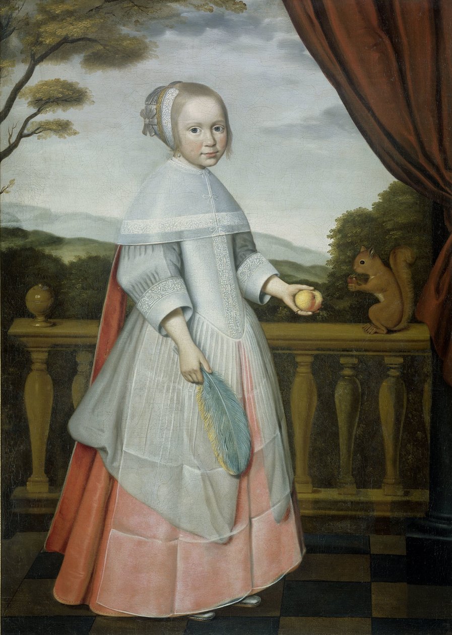 Elisabeth van Oosten (1660-1714) gyermekkori portréja alkotó: Willem Jansz. Ploy (attributed to)
