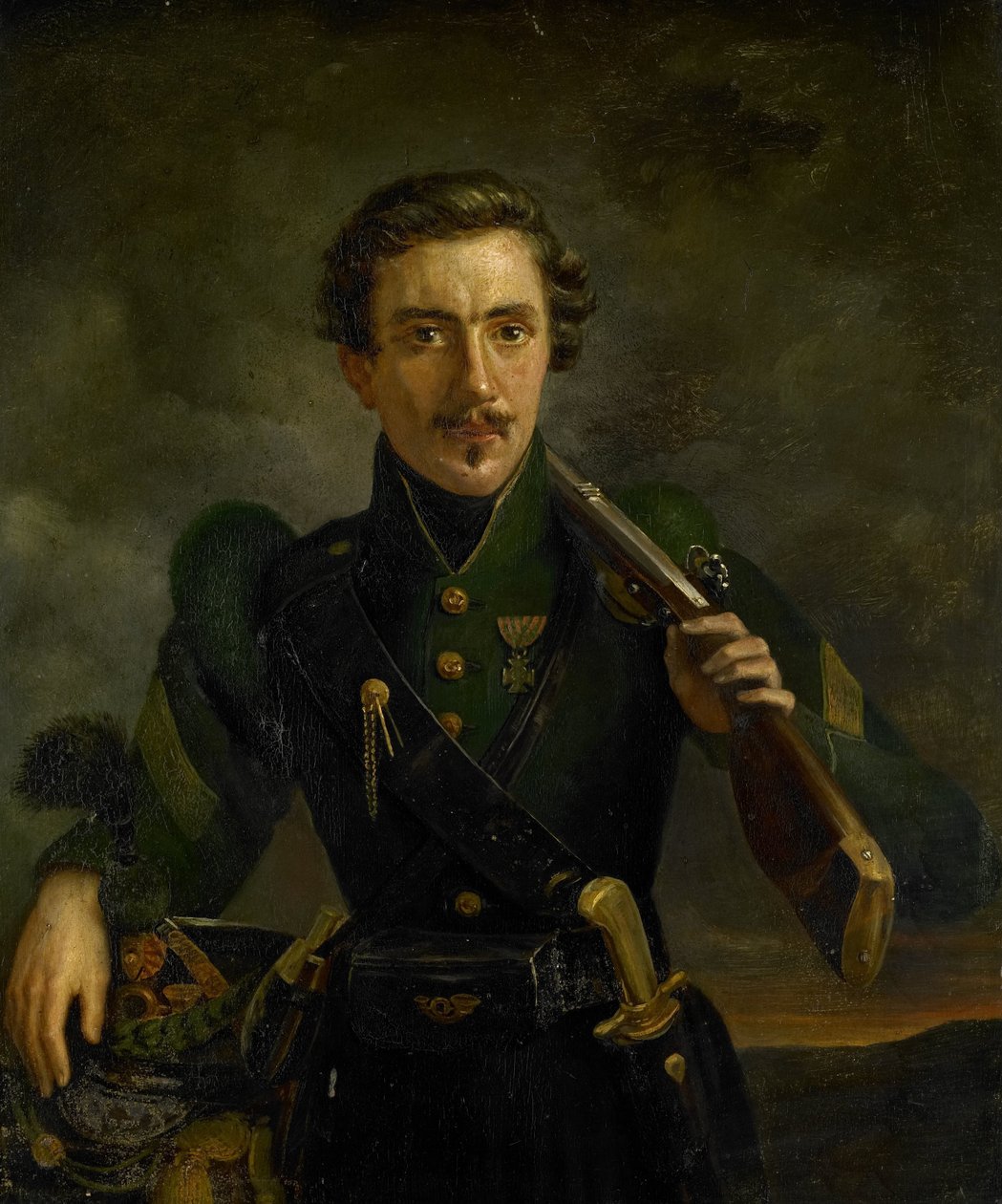 Önarckép a puskák egyenruhájában alkotó: Willem Jodocus Mattheus Engelberts