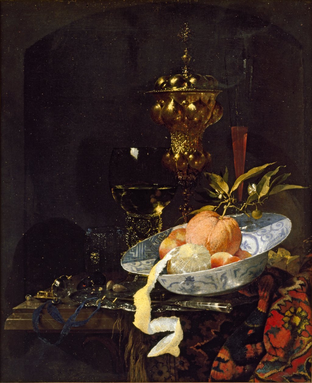 Csendélet keleti szőnyeggel, 1660-as évek eleje alkotó: Willem Kalf