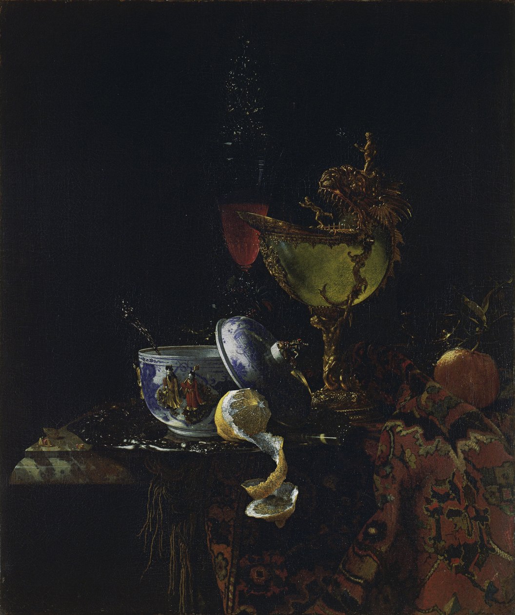 Csendélet Nautilus kupával alkotó: Willem Kalf