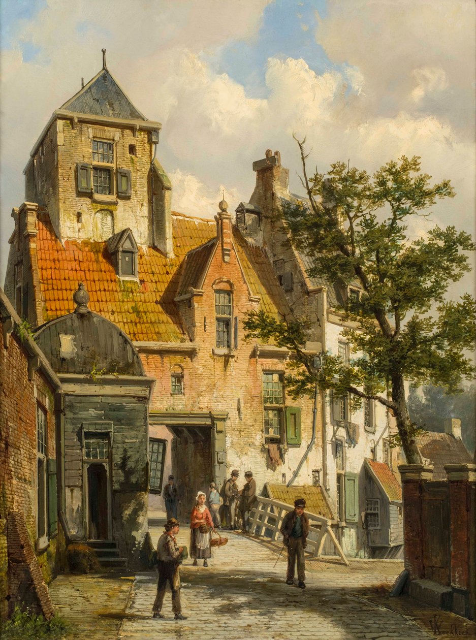 Kilátás Haarlemre, 1891 alkotó: Willem Koekkoek