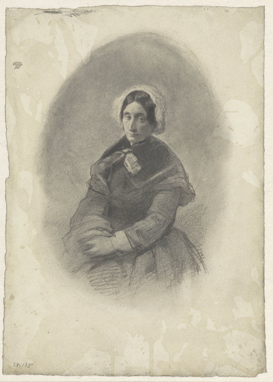 Ovális női portré alkotó: Willem Maris