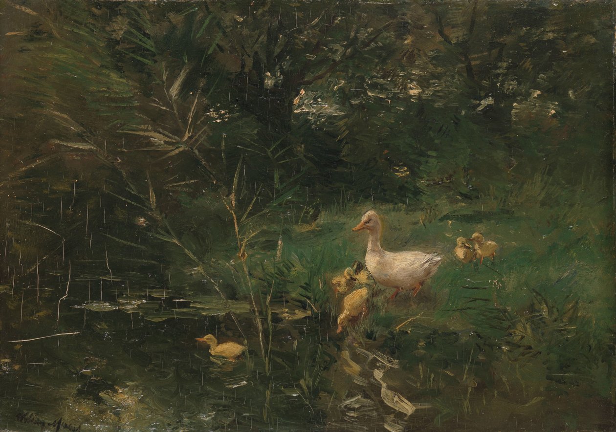 kiskacsák alkotó: Willem Maris