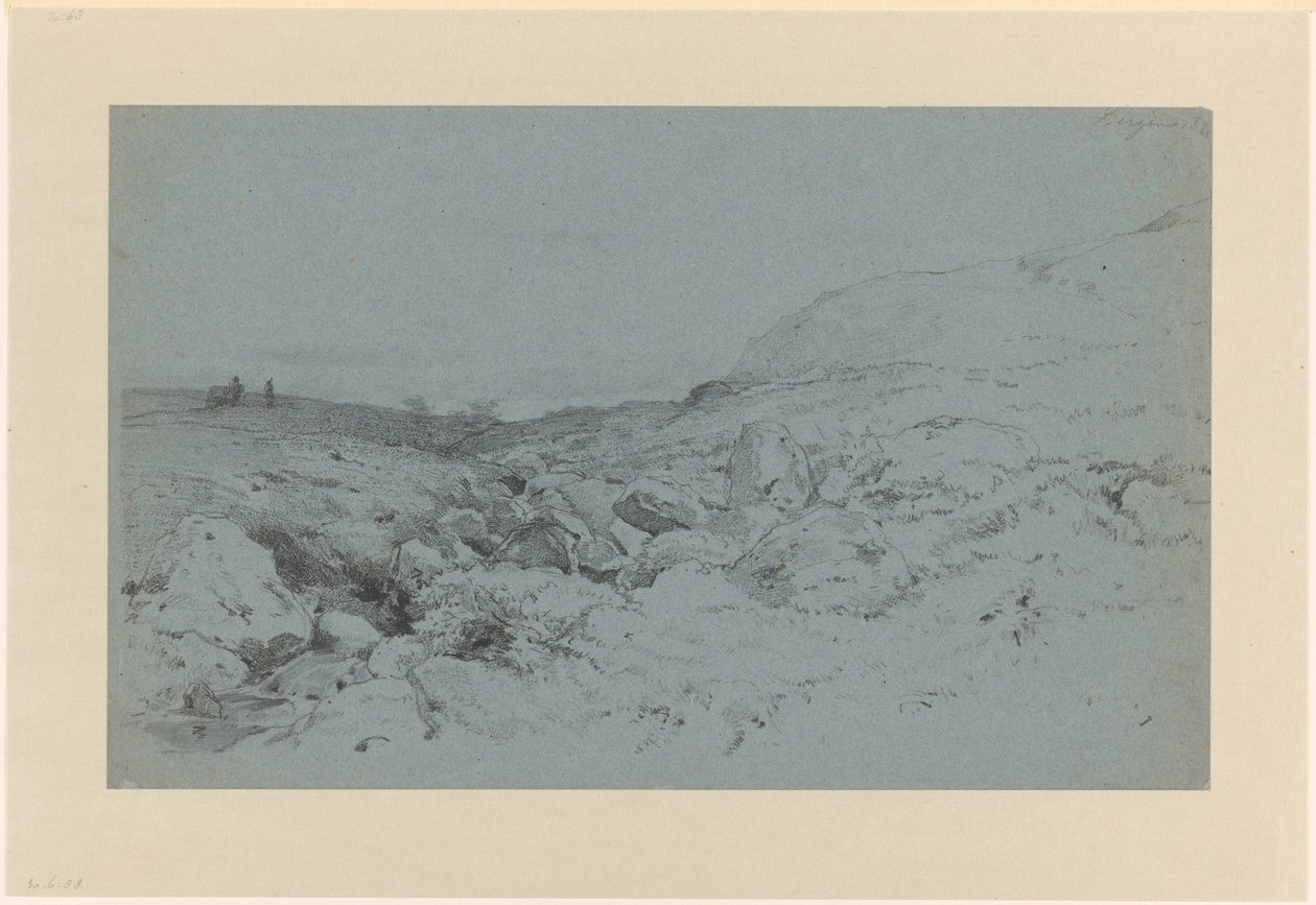 Dombos táj patakkal, Bergen közelében, Norvégiában alkotó: Willem Maris