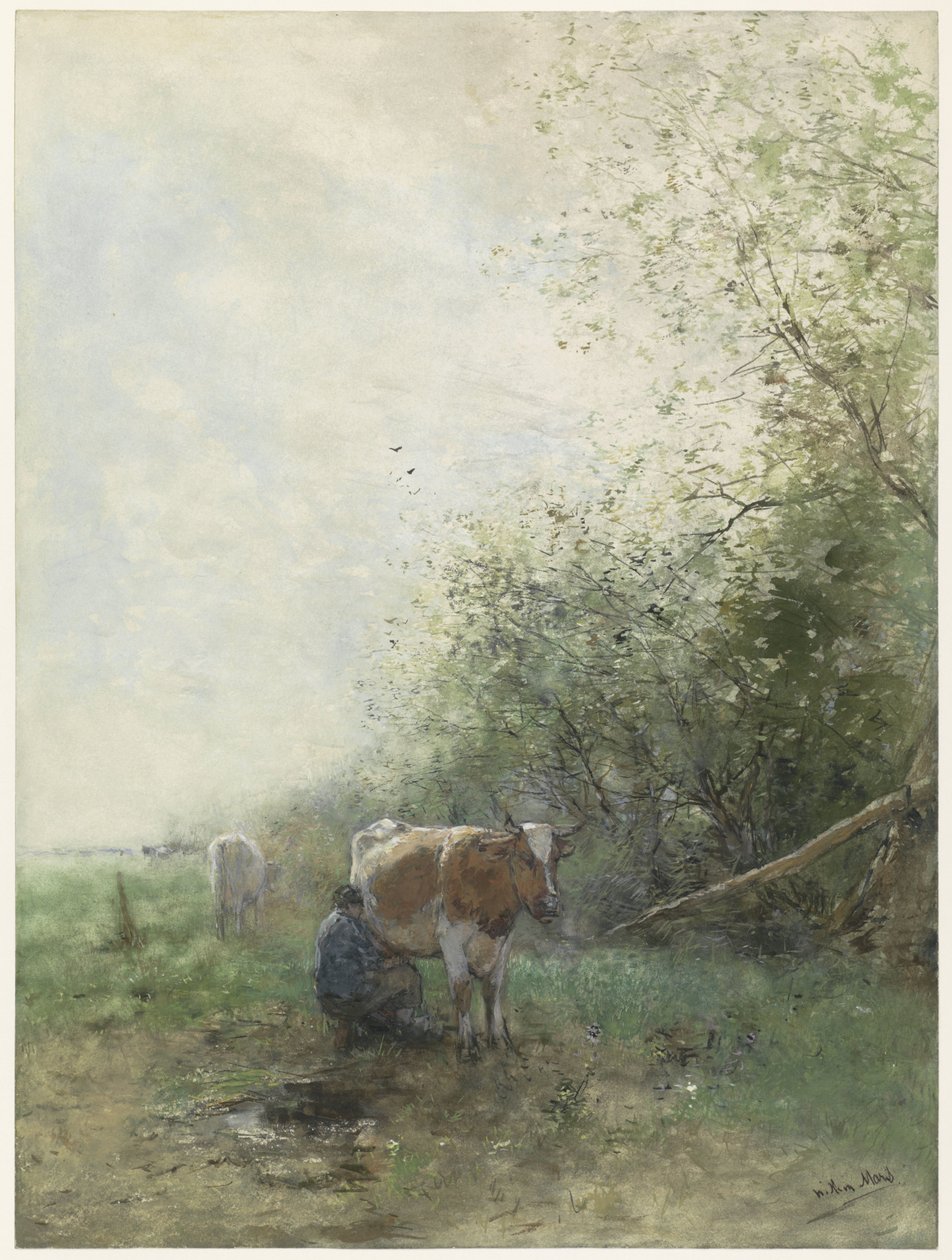 Fejési idő alkotó: Willem Maris