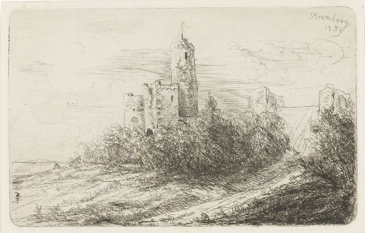 Stromberg várának romjai alkotó: Willem Matthias Jan van Dielen