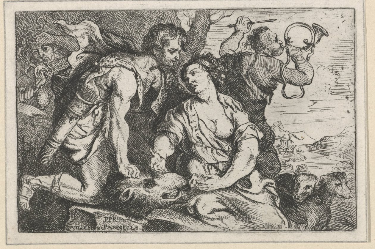 Meleager en Atalanta alkotó: Willem Panneels