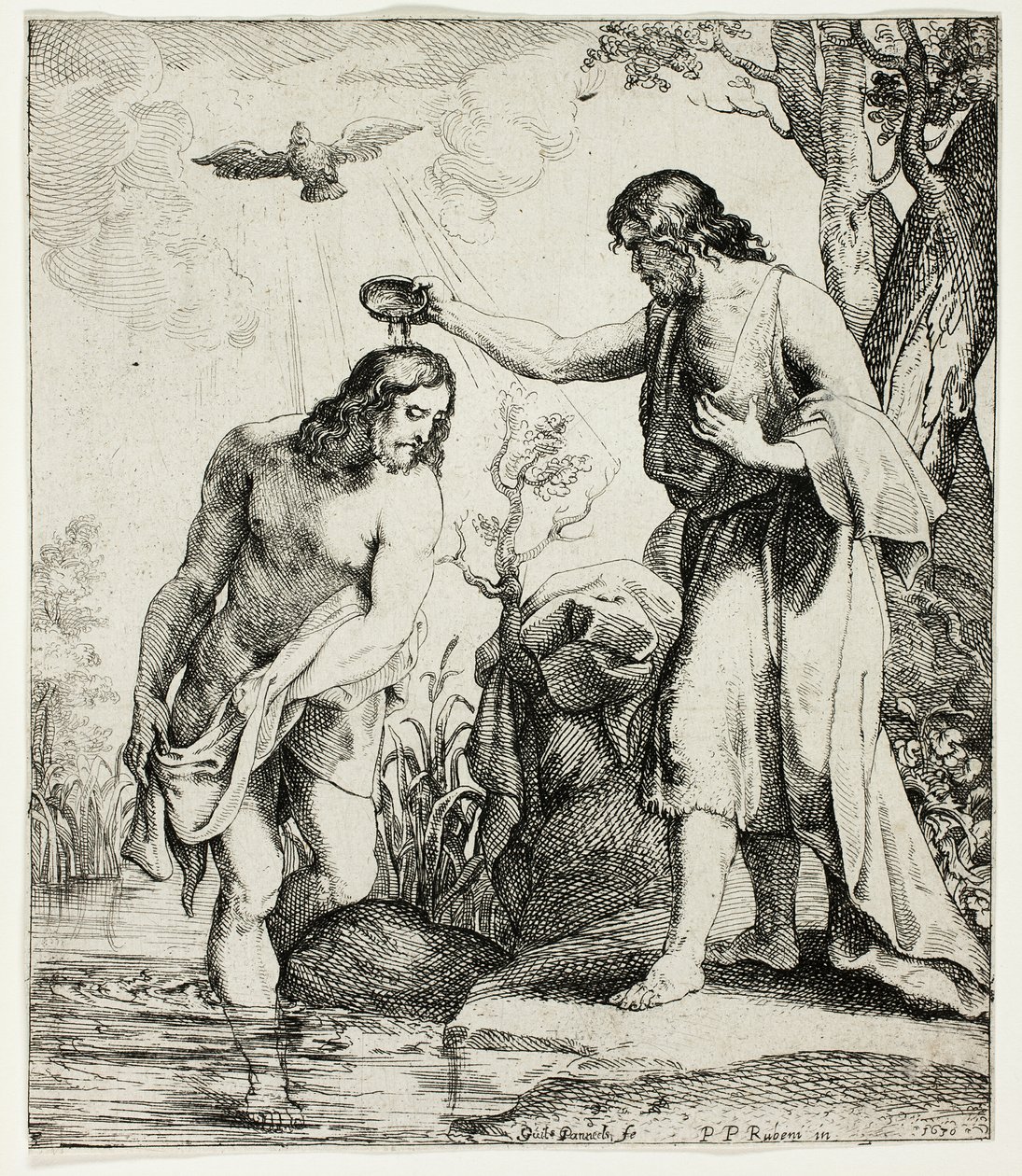 Krisztus keresztsége alkotó: Willem Panneels