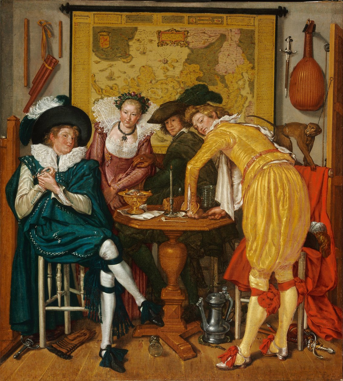 Vidám társaság alkotó: Willem Pietersz. Buytewech