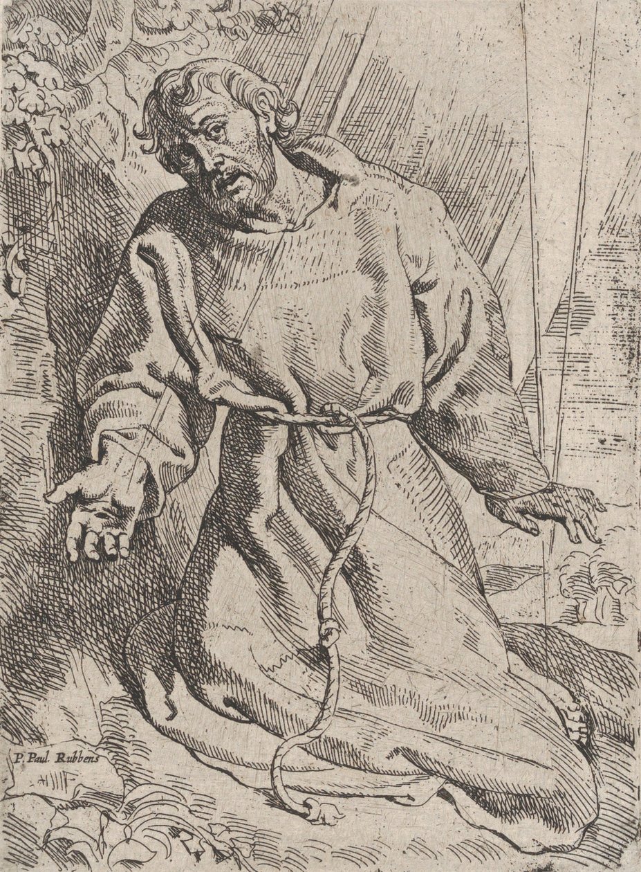 Szent Ferenc a stigmák átvétele, kb. 1613-14. alkotó: Willem Pietersz. Buytewech