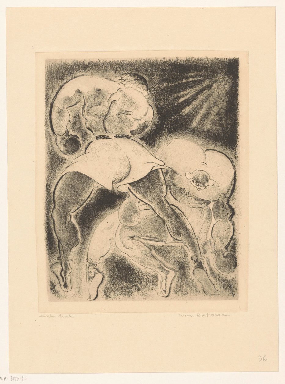 Két boksz férfi alkotó: Willem Retera (signed by artist)