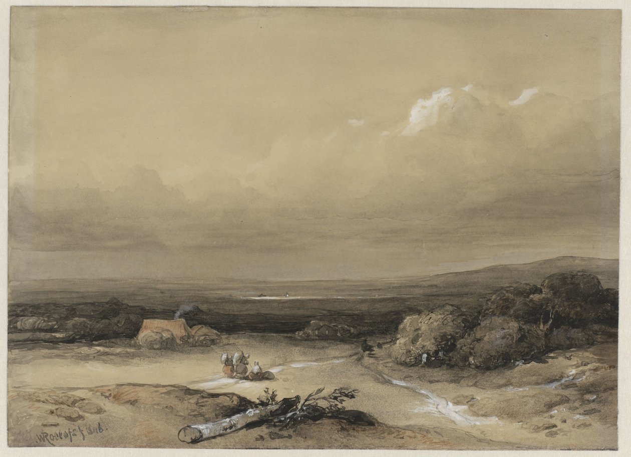 Tájkép alkotó: Willem Roelofs (I) (signed by artist)
