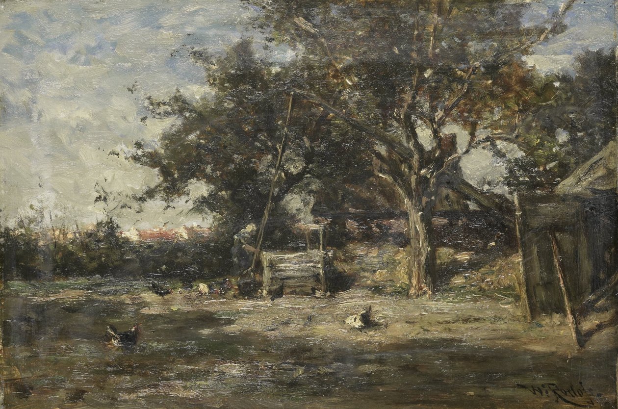 Tanyaudvar északon alkotó: Willem Roelofs (I)