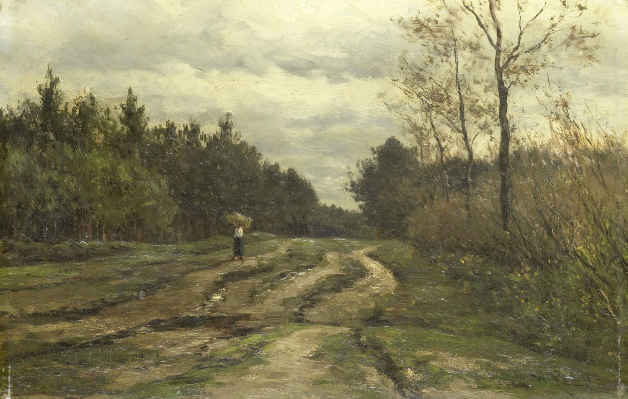 Országút Laren közelében, (Észak-Hollandia tartomány) alkotó: Willem Roelofs (I)