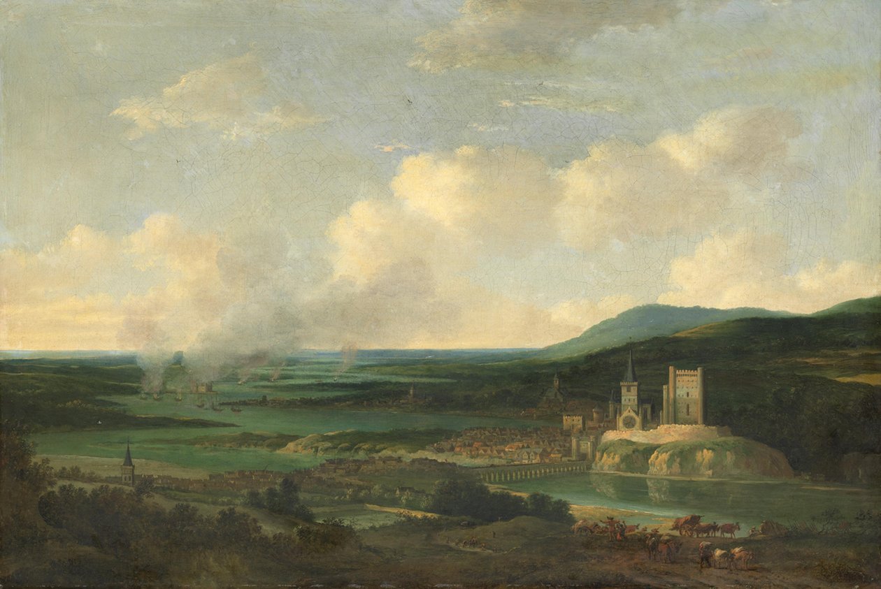 Az angol flotta felgyújtása a Medway folyón (1667. június) alkotó: Willem Schellinks