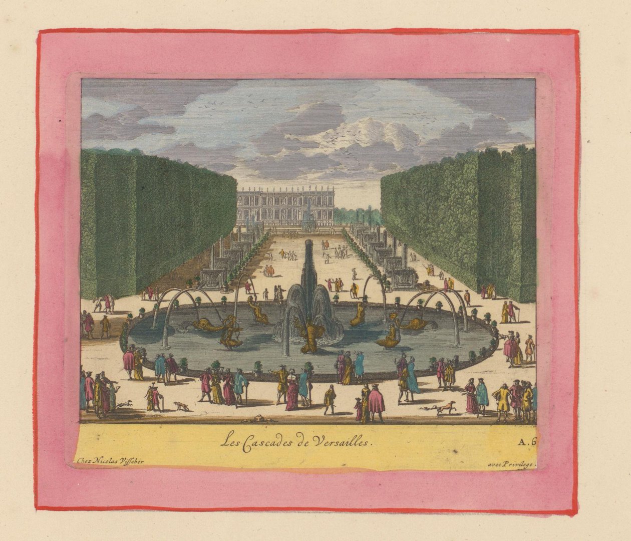 Kaskaden in den Gärten von Versailles alkotó: Willem Swidde