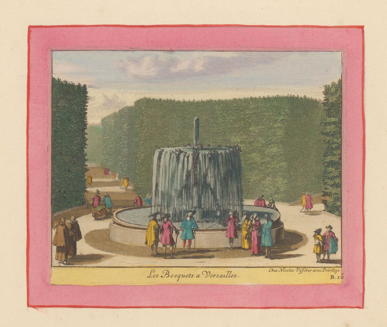 Brunnen in den Bosketten der Gärten von Versailles alkotó: Willem Swidde