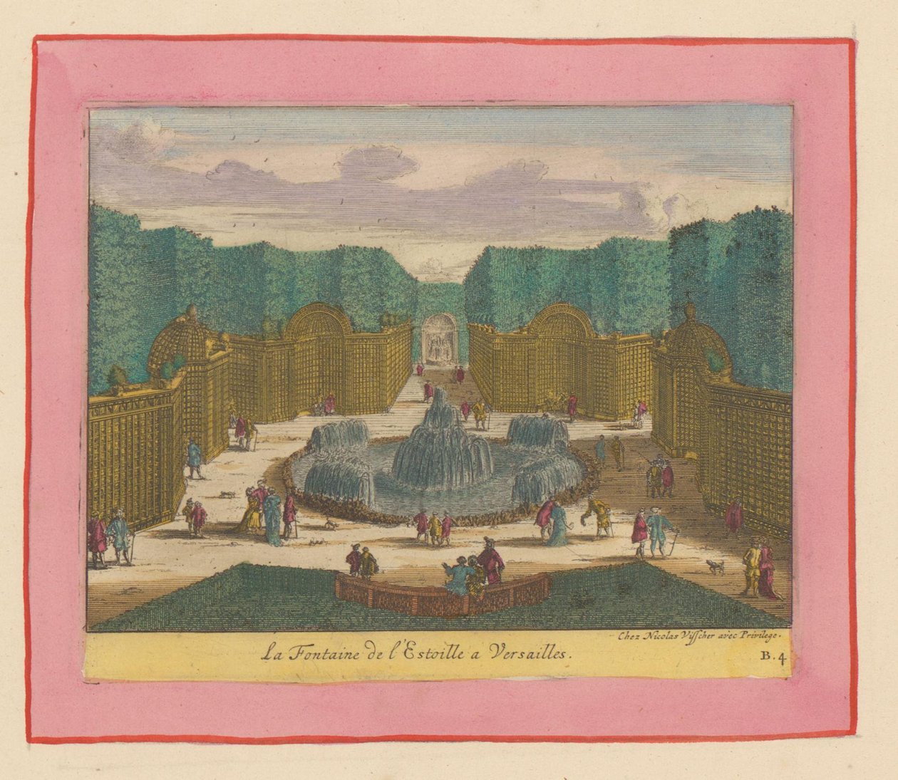 Brunnen im Sternenwald in den Gärten von Versailles alkotó: Willem Swidde