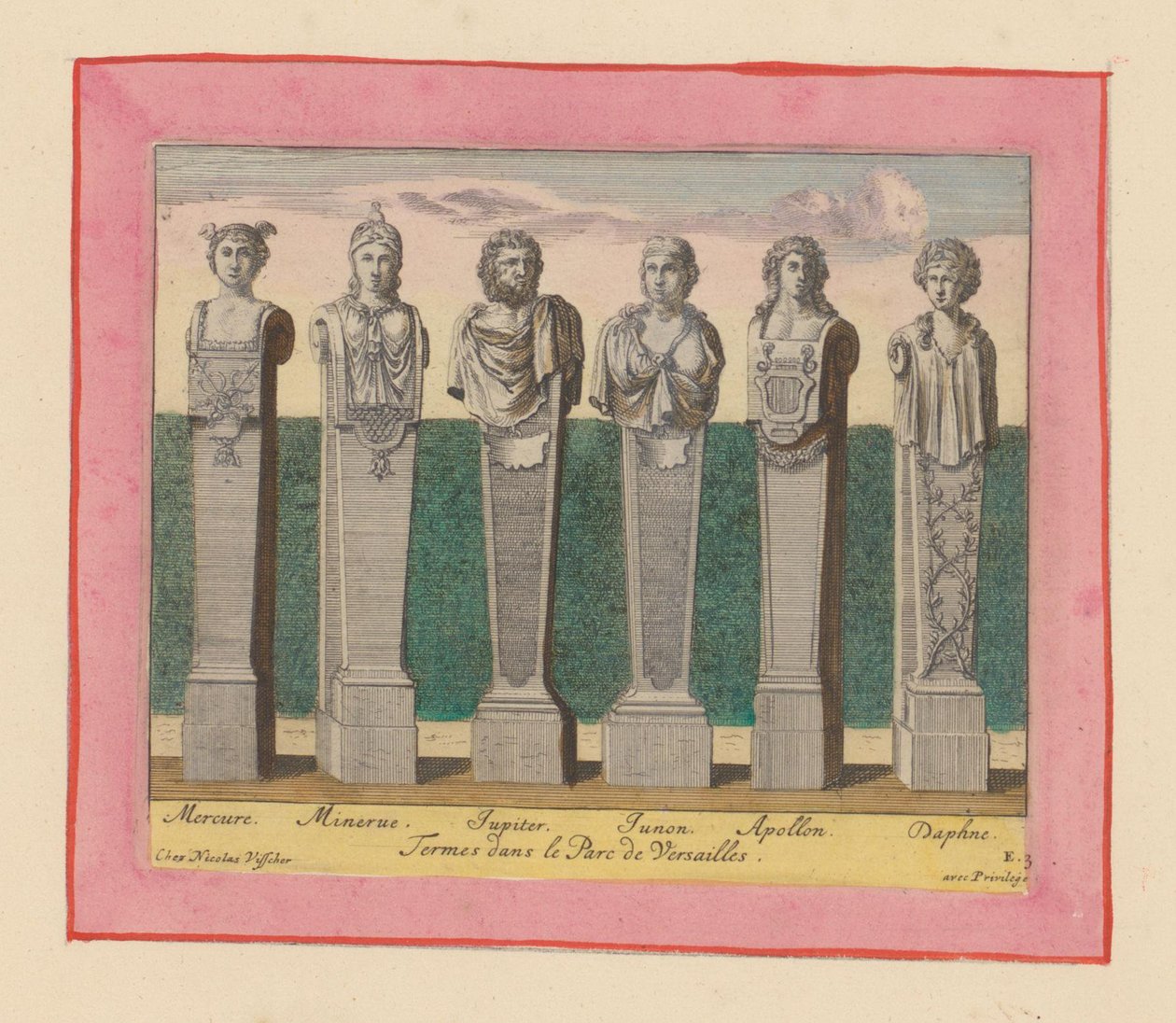 Hermes von Merkur, Minerva, Jupiter, Juno, Apollo und Daphne alkotó: Willem Swidde